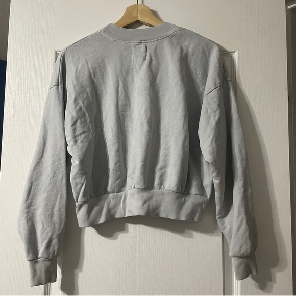 Billabong Cropped Light Blue Sweatshirt Small - Picture 2 of 7